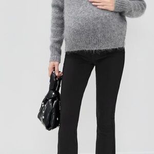 HATCH The Ultimate Before, During & After Crop Flare Maternity Work Pants M